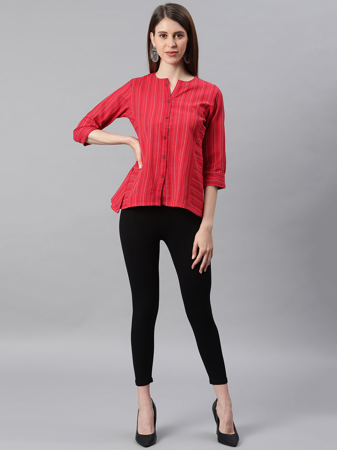 Black Viscose Lycra Legging