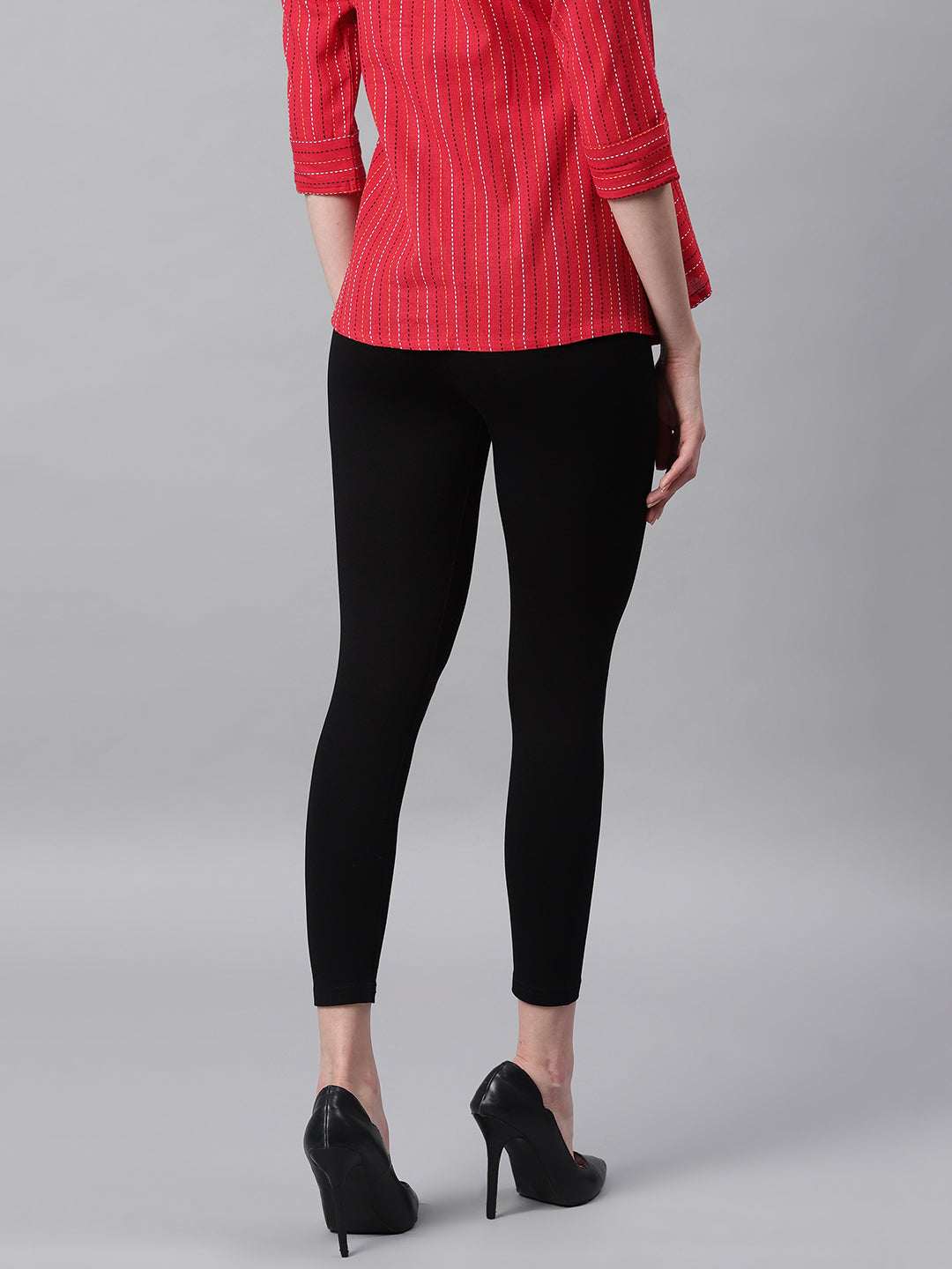 Black Viscose Lycra Legging