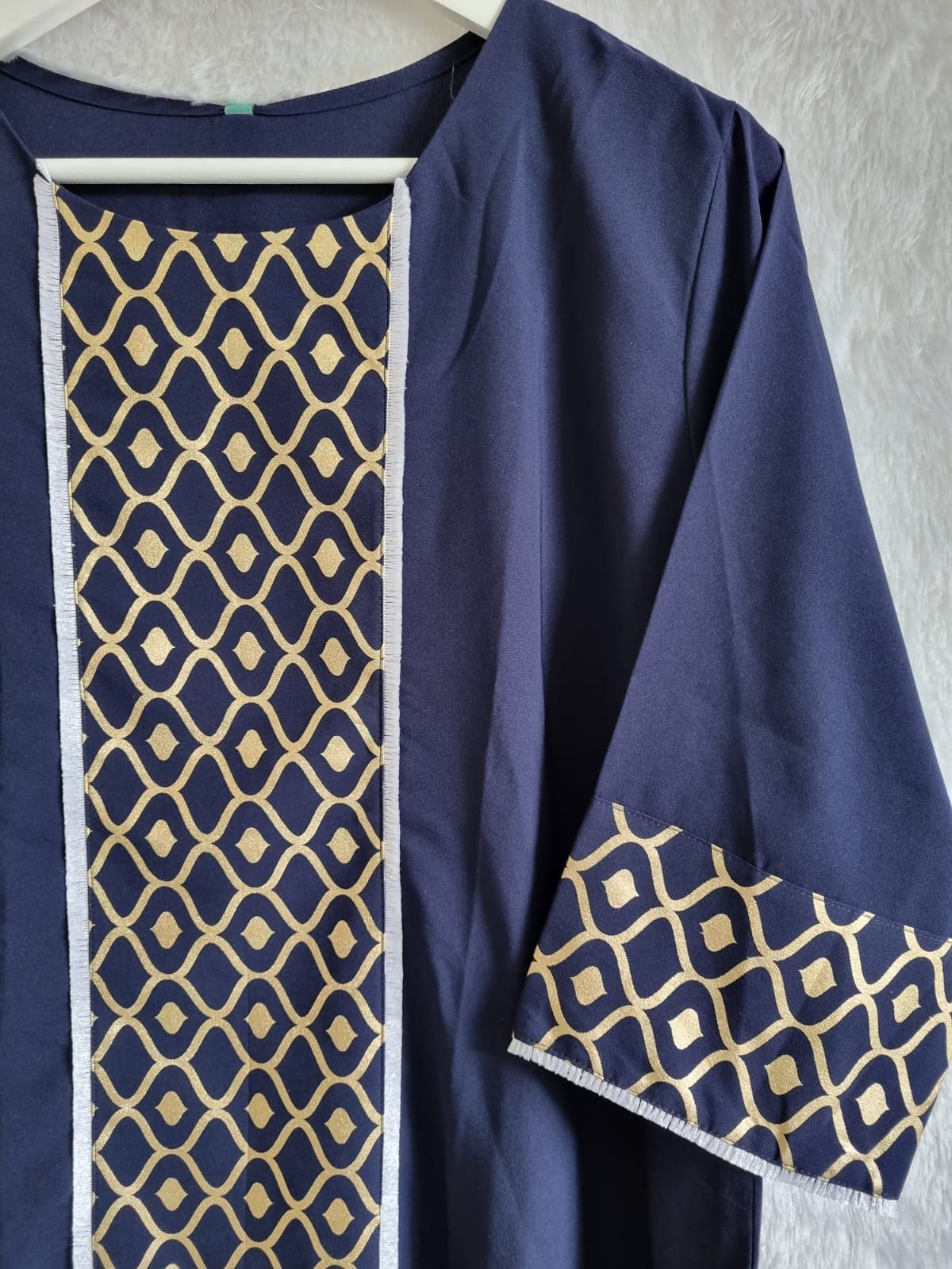 Blue Kurti in Soft Pure Crepe