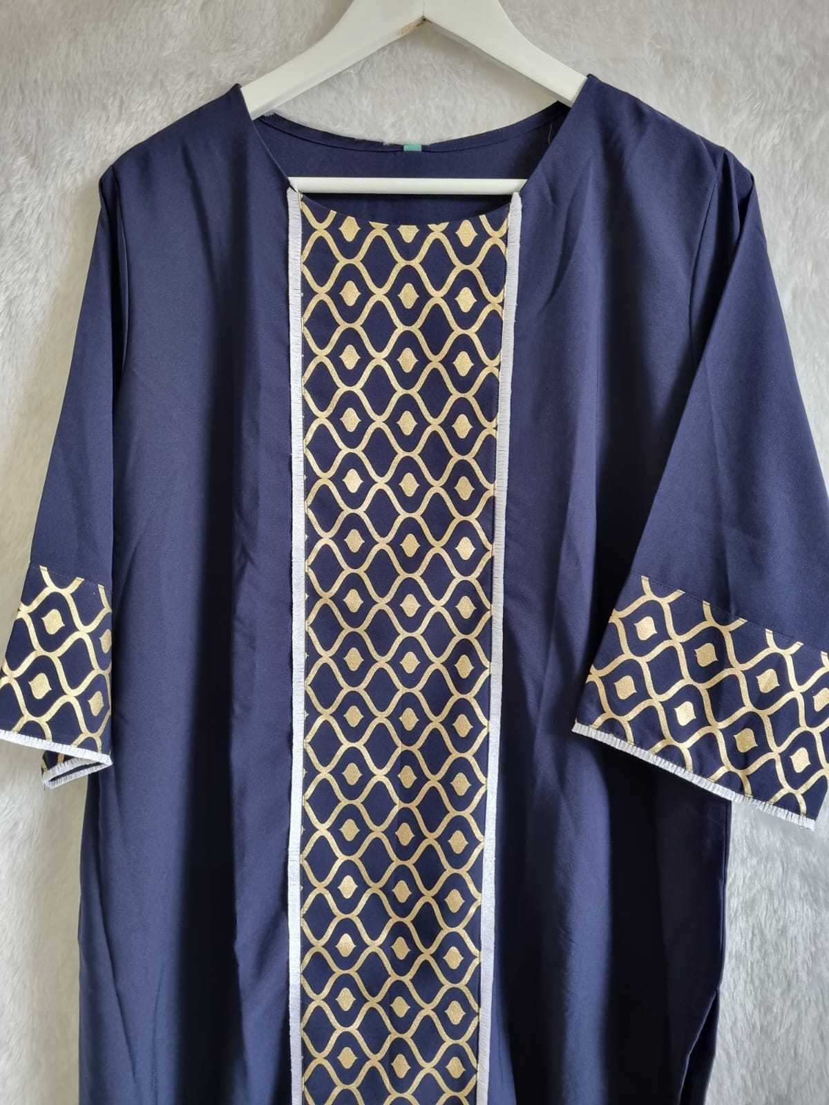 Blue Kurti in Soft Pure Crepe