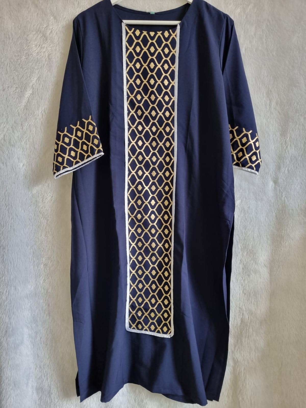 Blue Kurti in Soft Pure Crepe