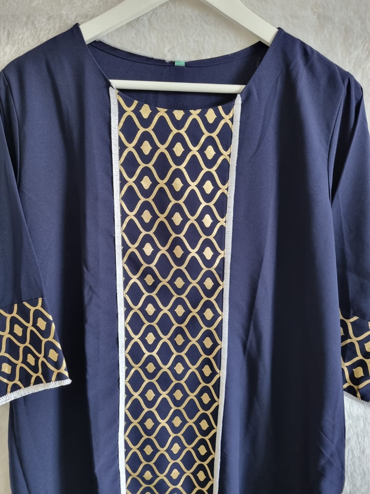 Blue Kurti in Soft Pure Crepe