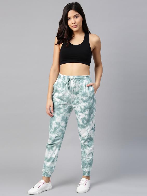 Cotton Turquoise Tie Dye Jogger for Casual Style