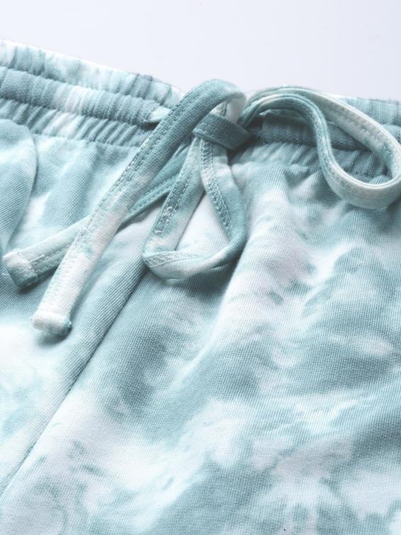 Cotton Turquoise Tie Dye Jogger for Casual Style