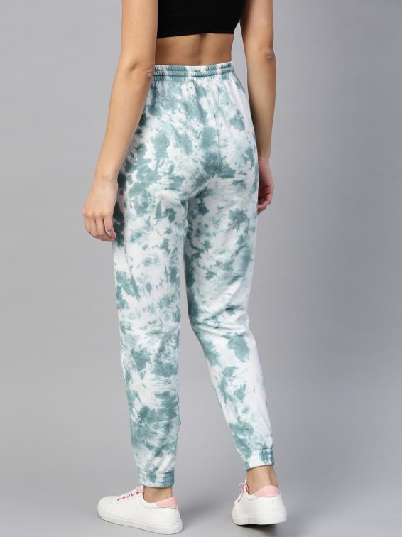 Cotton Turquoise Tie Dye Jogger for Casual Style