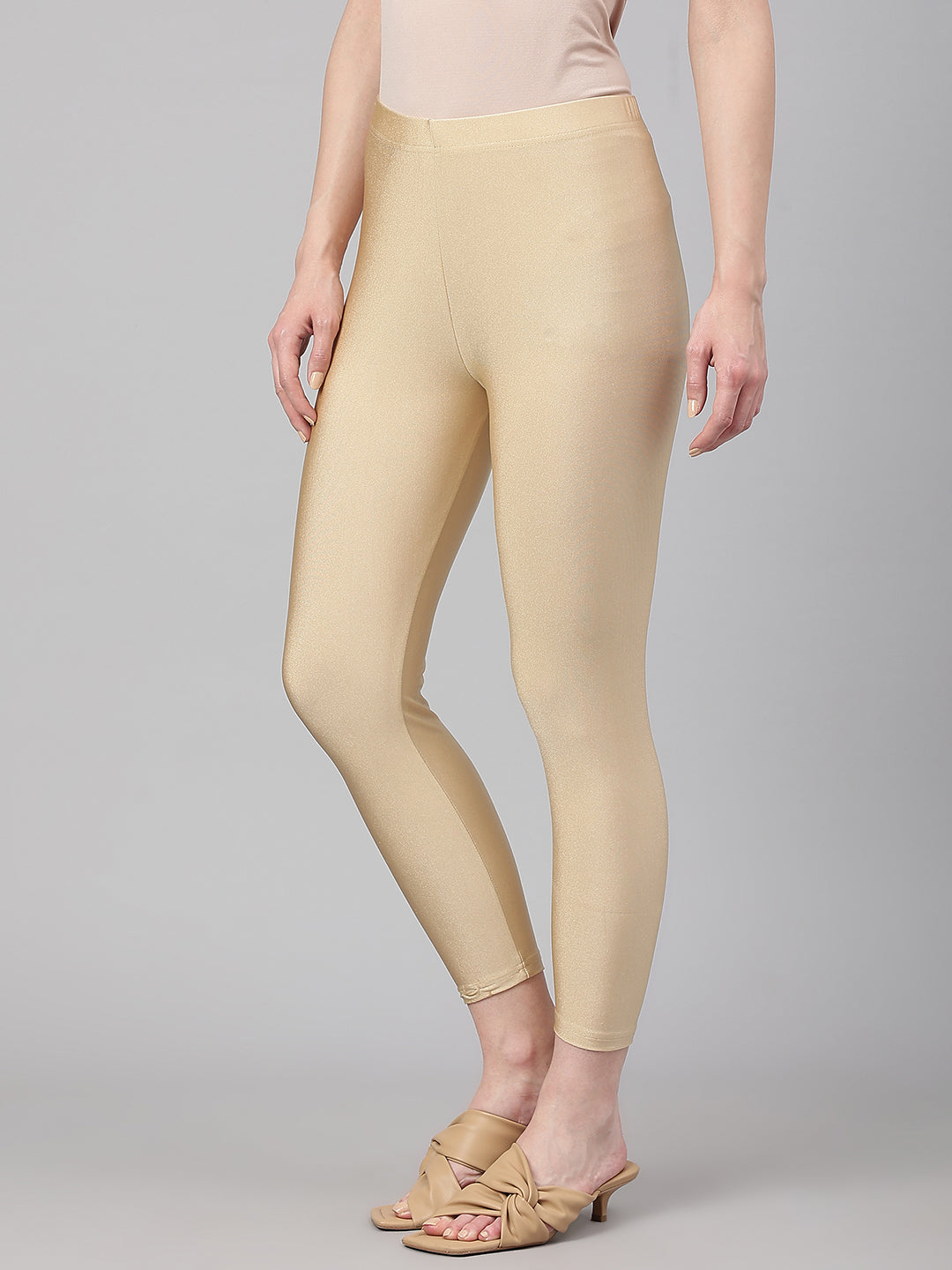 Viscose Lycra Golden Leggings