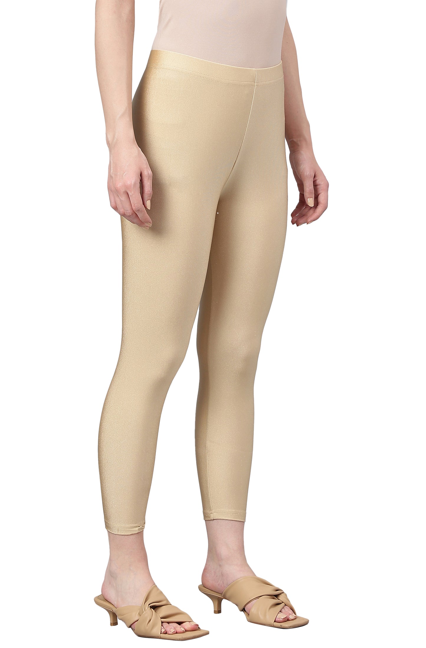 Viscose Lycra Golden Leggings