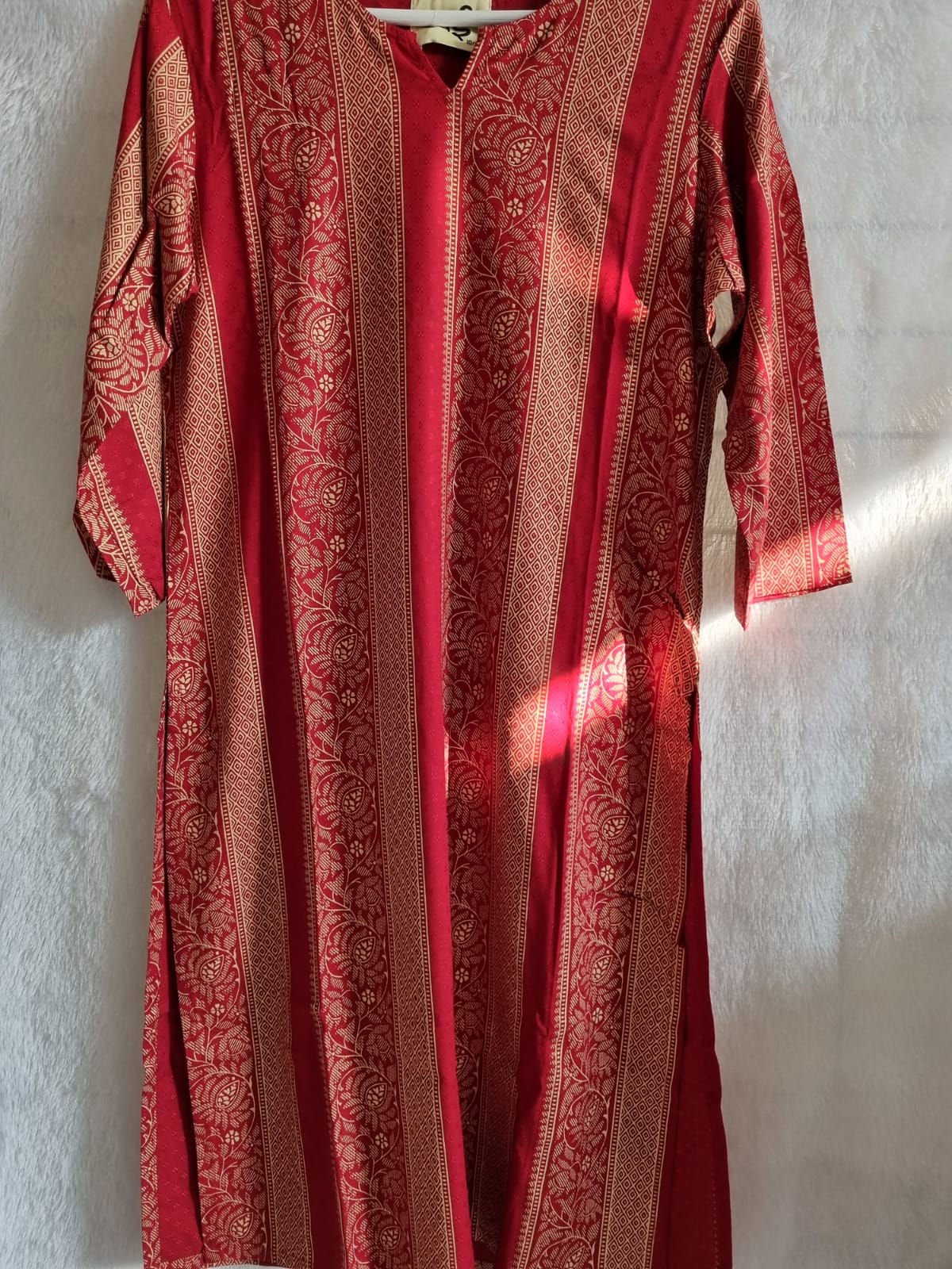 Beautiful Red & Golden Kurta