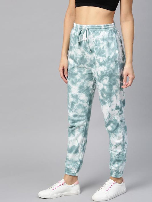 Cotton Turquoise Tie Dye Jogger for Casual Style