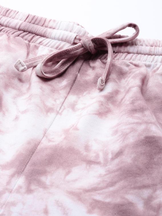 Mauve Color Tie Dye Jogger for Casual Style